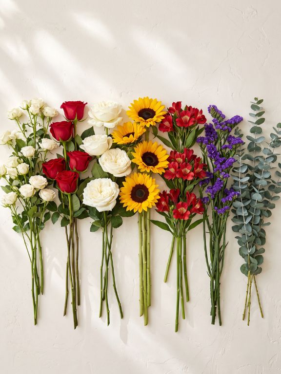 WENT TO THE MARKET FOR ASSORTED PICNIC FLOWERS